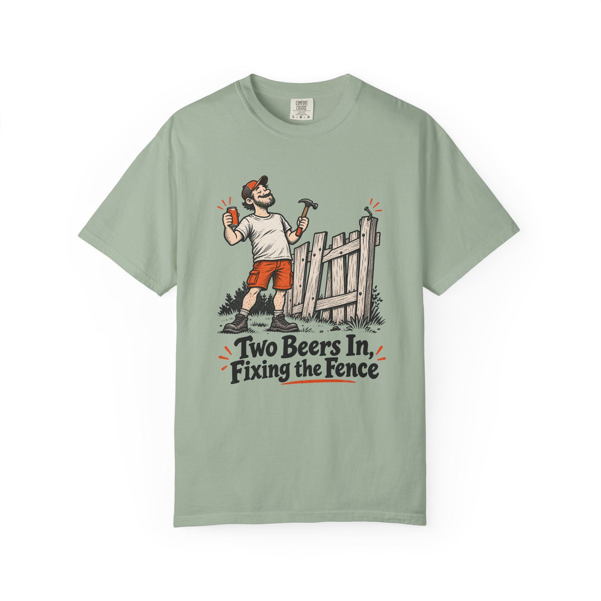 Two Beers In, Fixing the Fence T-Shirt – Bay