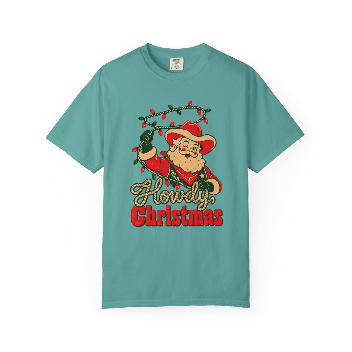 Howdy, Christmas T-Shirt – Seafoam