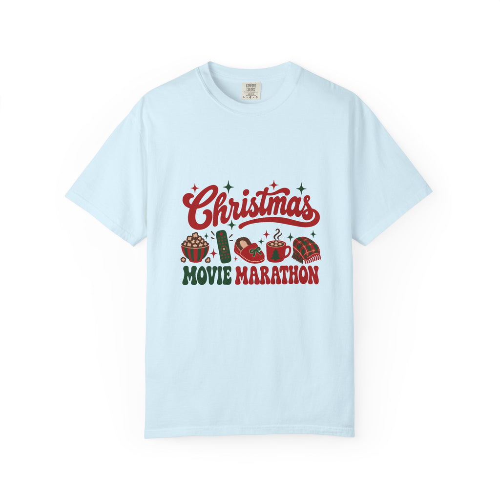 Christmas Movie Marathon T-Shirt – Chambray