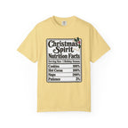Christmas Spirit Nutrition Facts T-Shirt – Butter