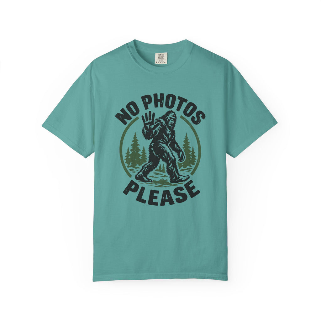 No Photos Please T-Shirt – Seafoam
