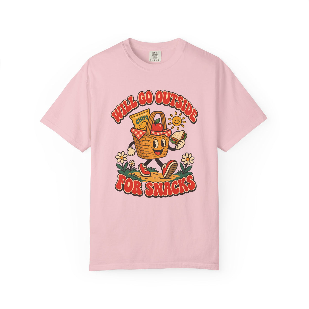 Will Go Outside for Snacks T-Shirt – Blossom
