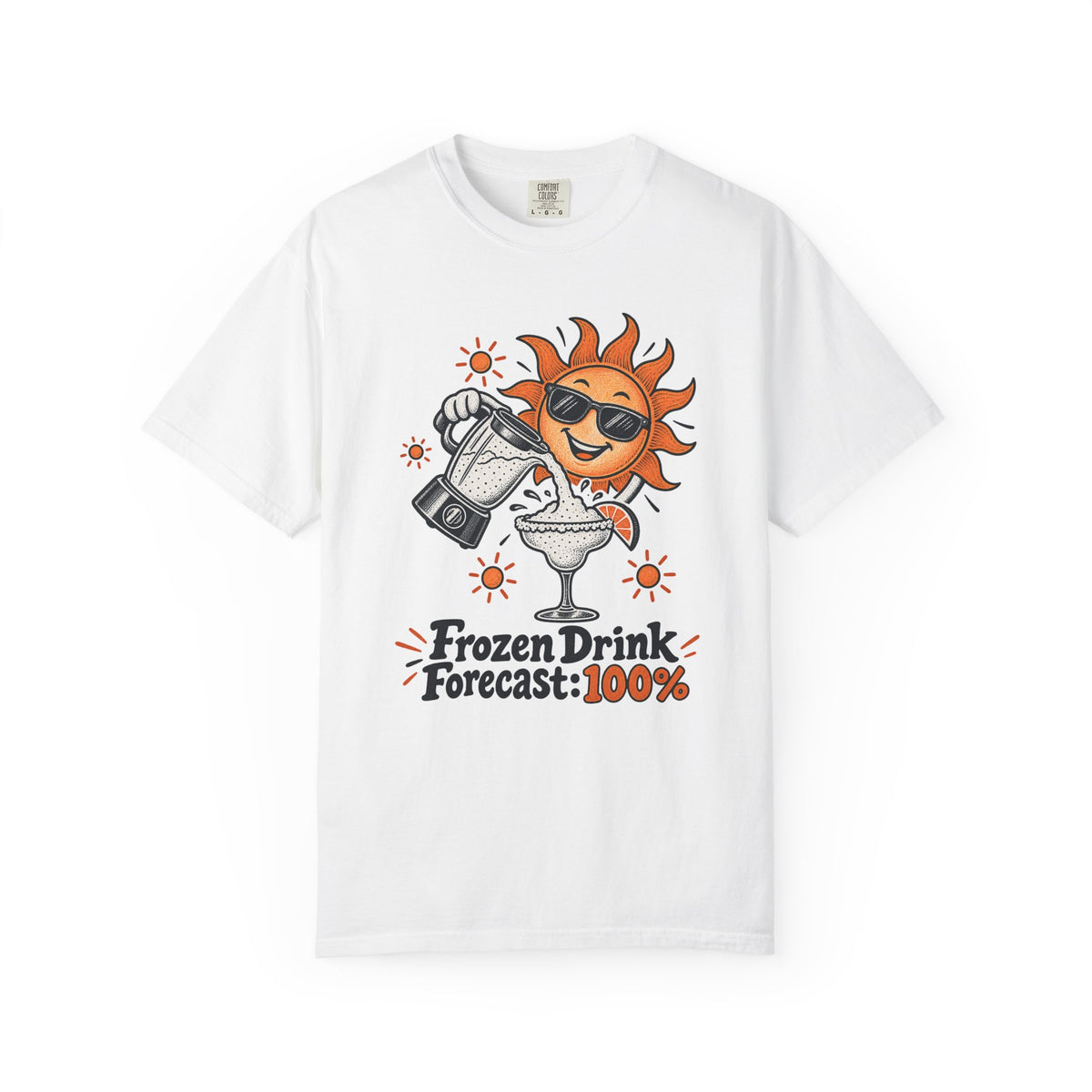 Frozen Drink Forecast: 100% T-Shirt – White