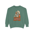 Fueled by Coffee & Spooky Vibes Sweatshirt – Light Green