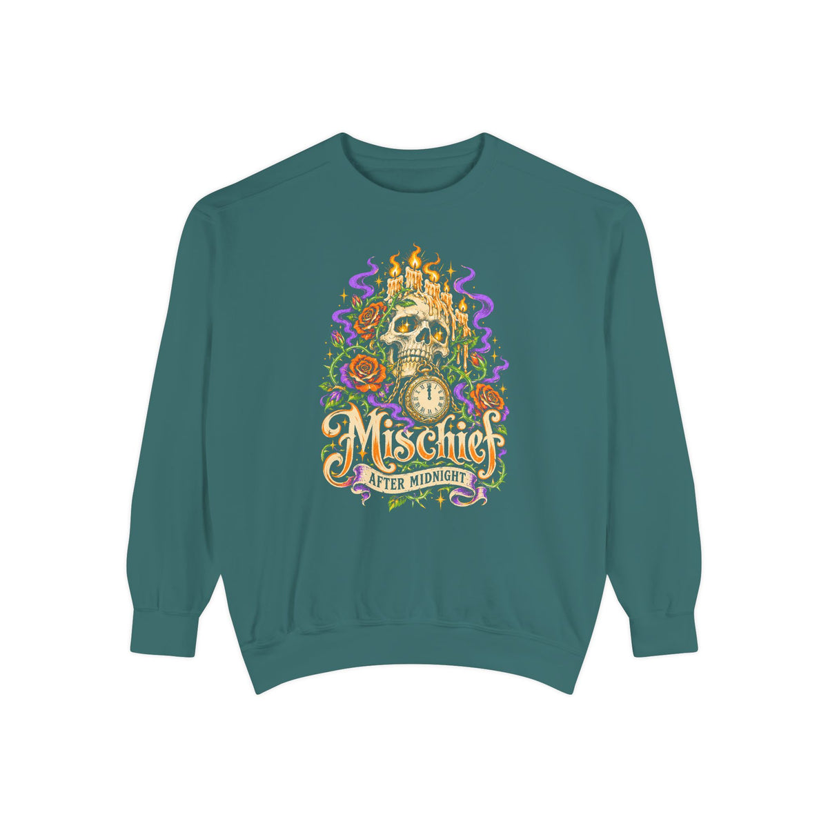 Mischief After Midnight Sweatshirt – Blue Spruce