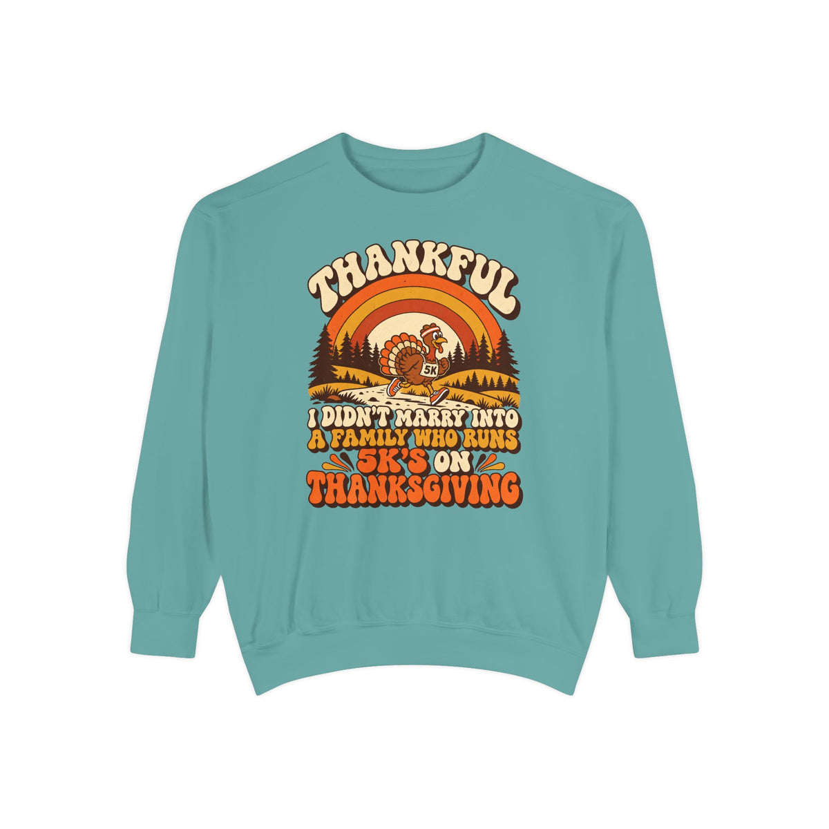 Not a 5K Family Retro Sunset Sweatshirt