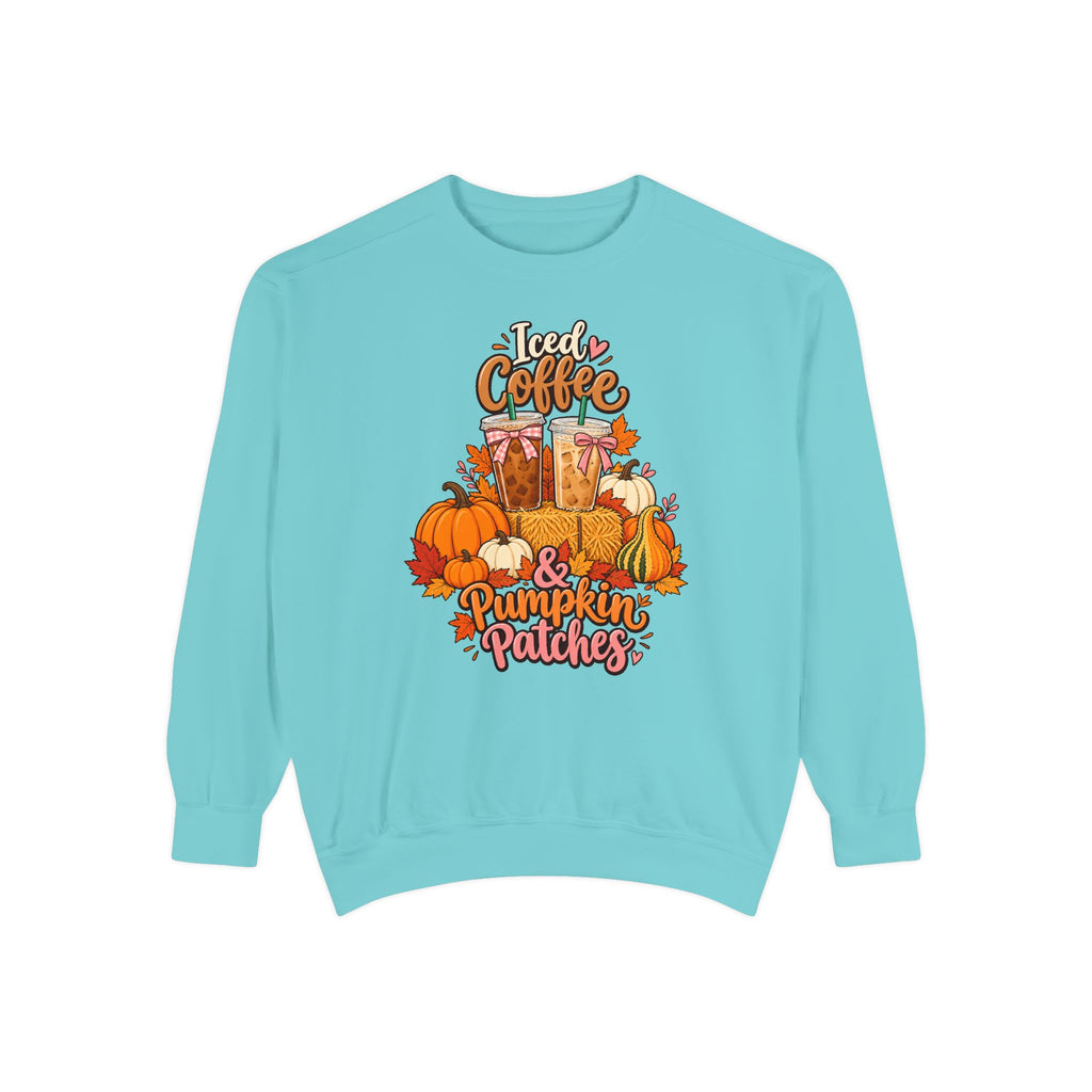 Iced Coffee & Pumpkin Patches Sweatshirt – Chalky Mint