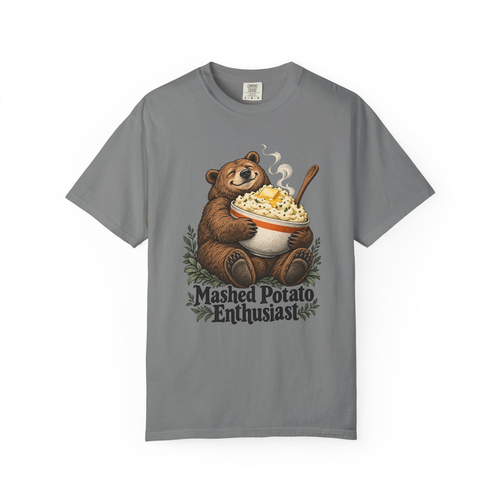 Mashed Potato Enthusiast T-Shirt – Grey