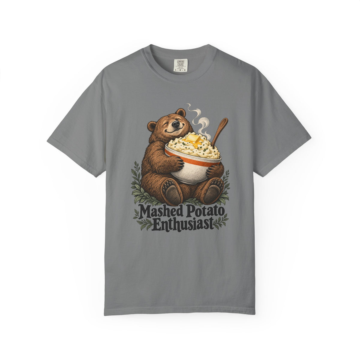 Mashed Potato Enthusiast T-Shirt – Grey
