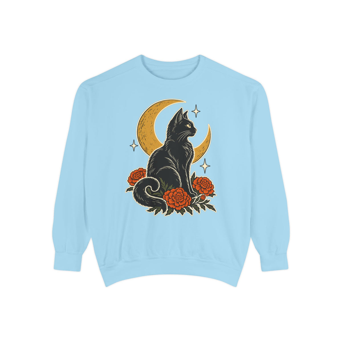 Moonlit Black Cat Sweatshirt – Chambray