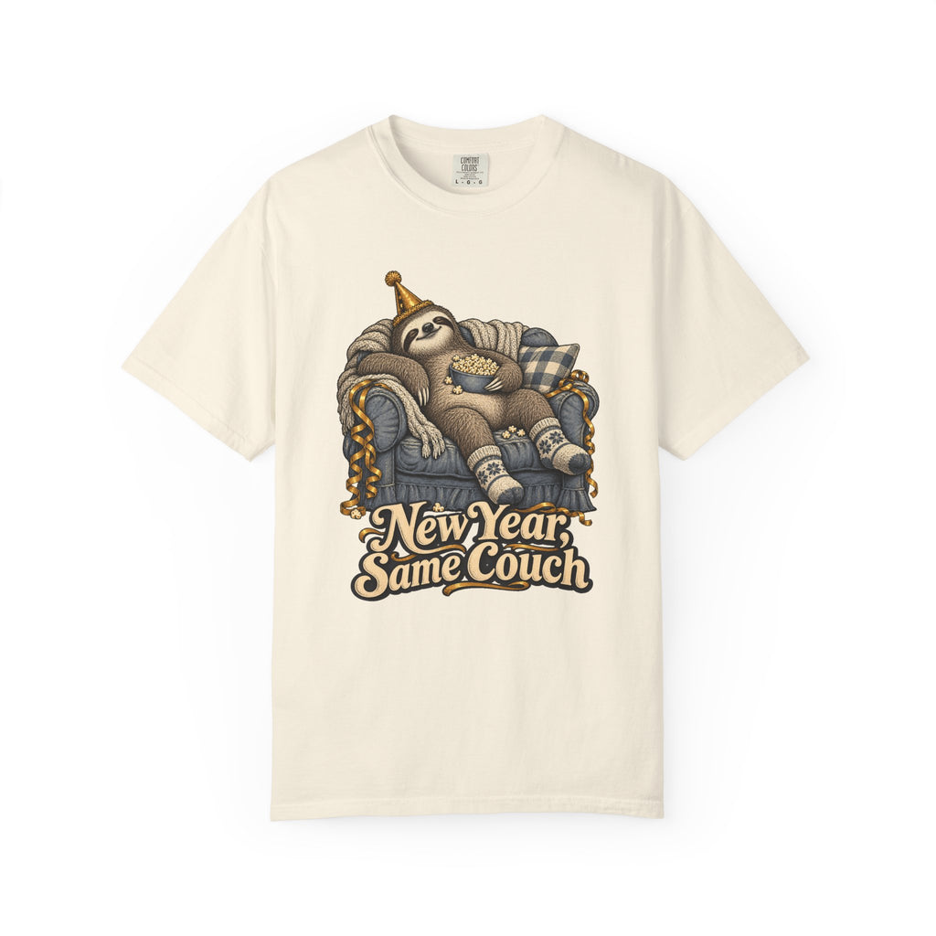 New Year, Same Couch T-Shirt – Ivory