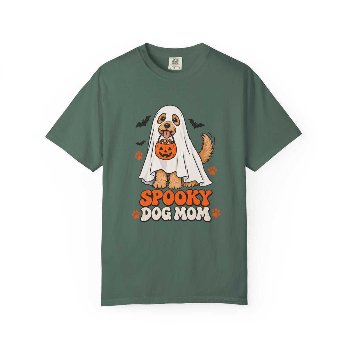 Spooky Dog Mom T-Shirt – Blue Spruce