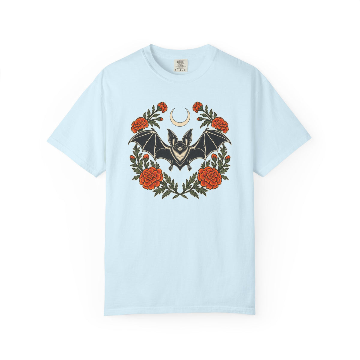 Botanical Bat T-Shirt – Chambray