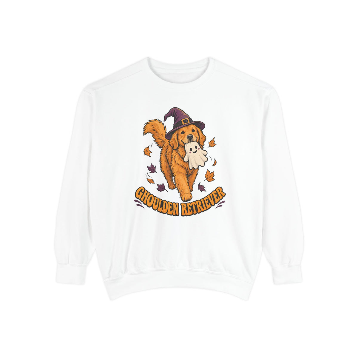 Ghoulden Retriever Sweatshirt – White