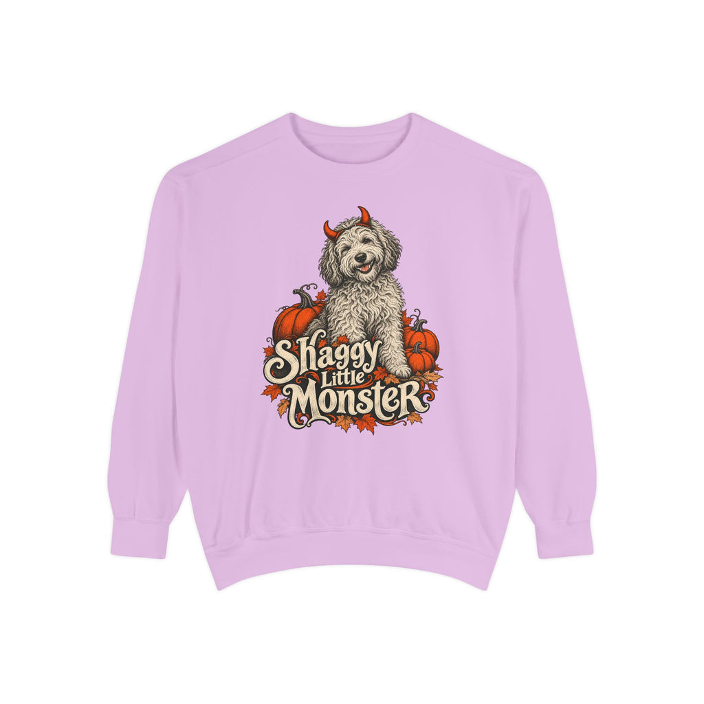 Shaggy Little Monster Sweatshirt – Orchid