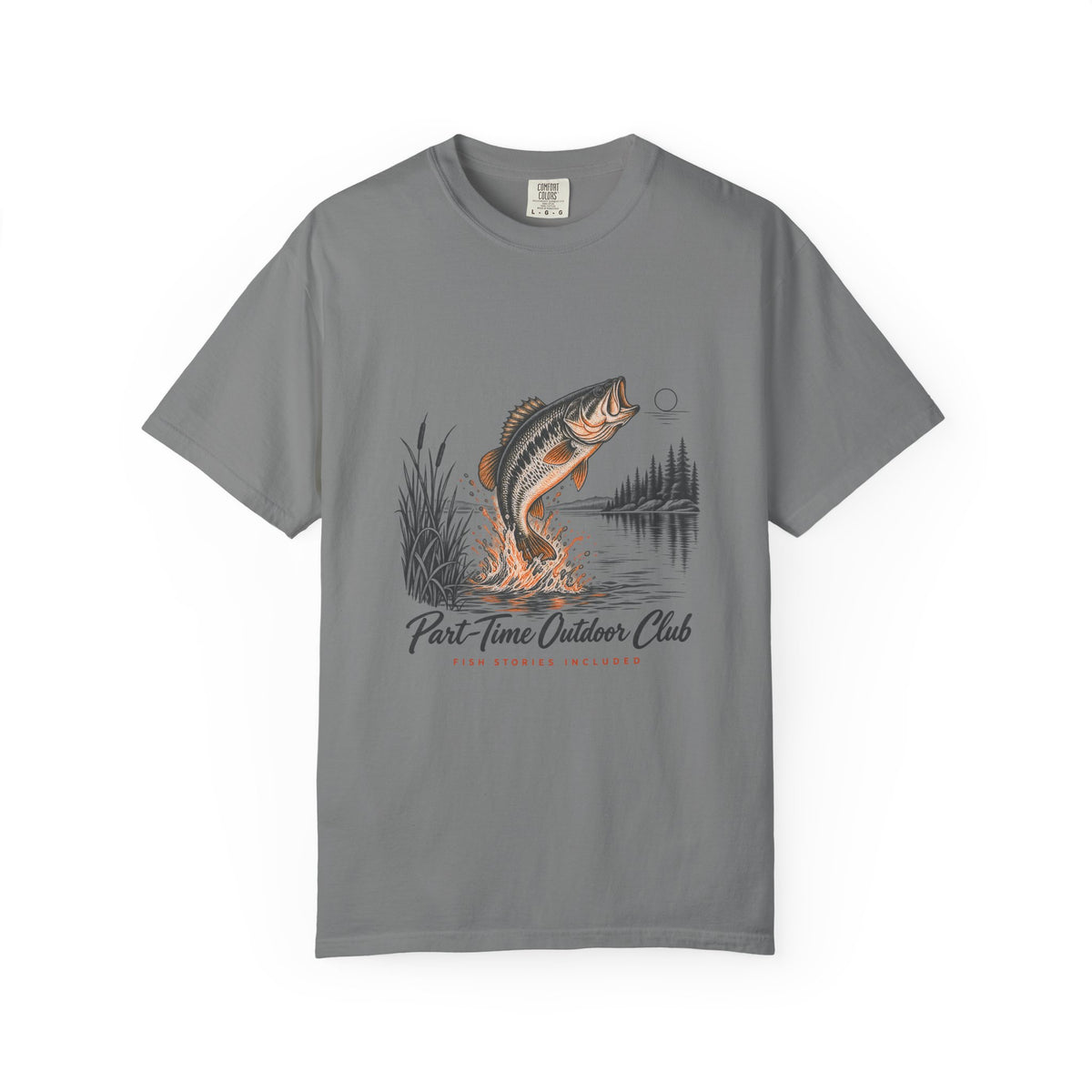 Fish Stories Included T-Shirt – Grey