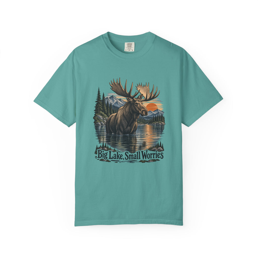 Big Lake, Small Worries T-Shirt – Seafoam