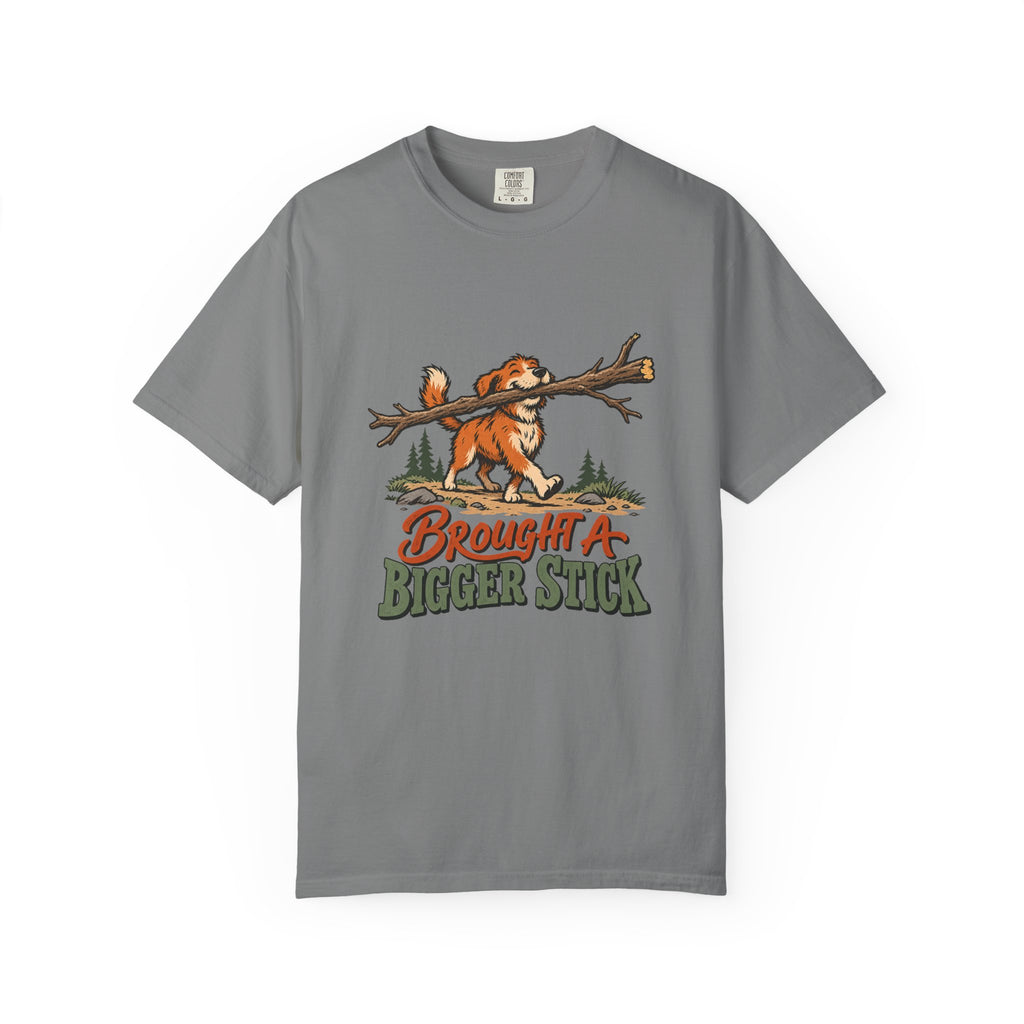 Brought a Bigger Stick T-Shirt – Grey