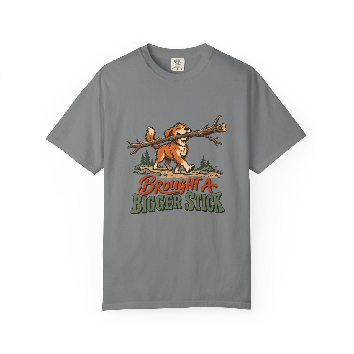Brought a Bigger Stick T-Shirt – Grey