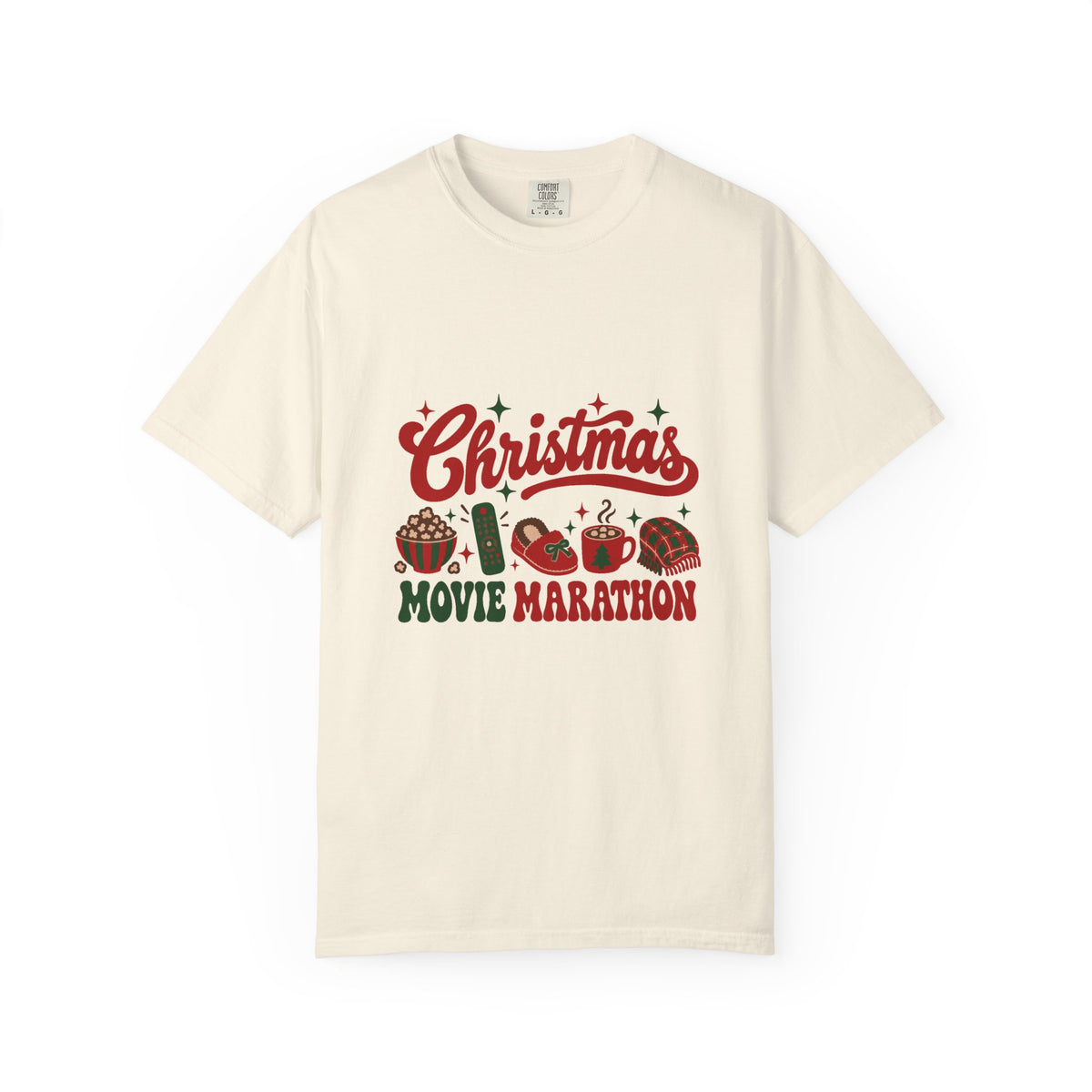 Christmas Movie Marathon T-Shirt – Ivory