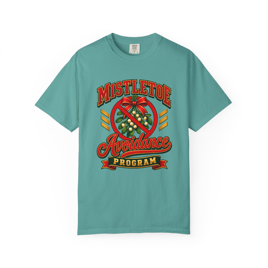 Mistletoe Avoidance Program T-Shirt – Seafoam