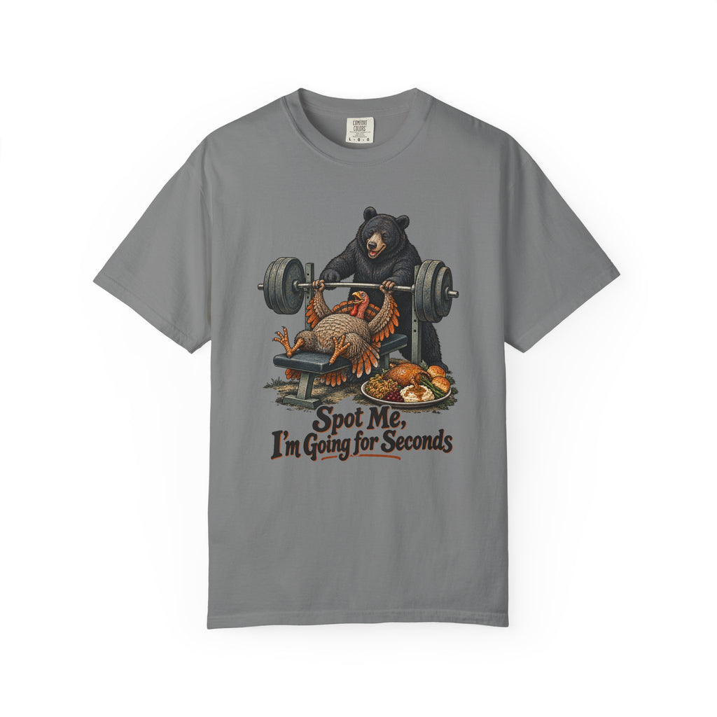 Spot Me, I'm Going for Seconds T-Shirt – Grey