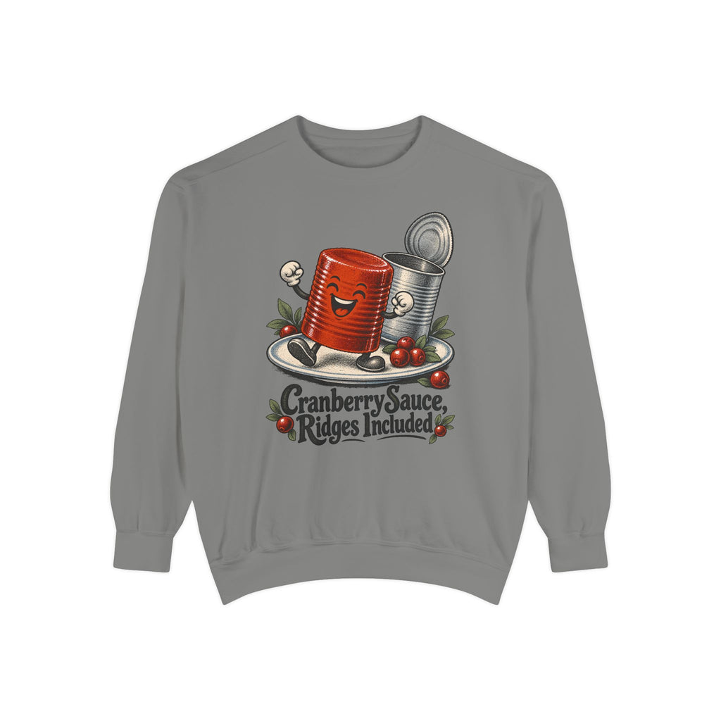 Cranberry Sauce, Ridges Included Sweatshirt – Grey