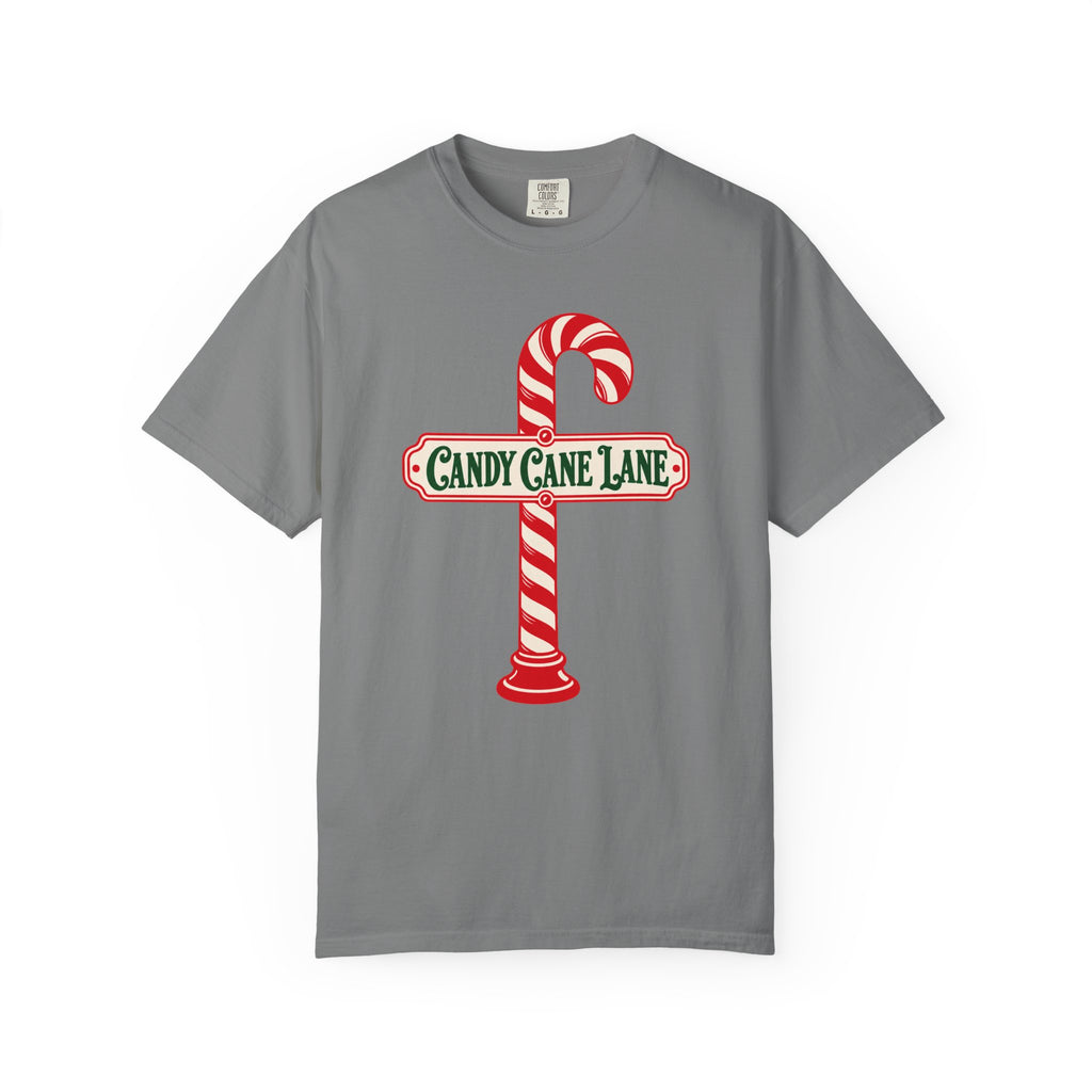 Candy Cane Lane T-Shirt – Grey