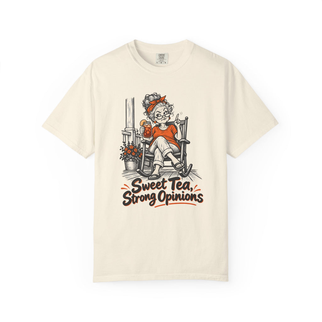 Sweet Tea, Strong Opinions T-Shirt – Ivory