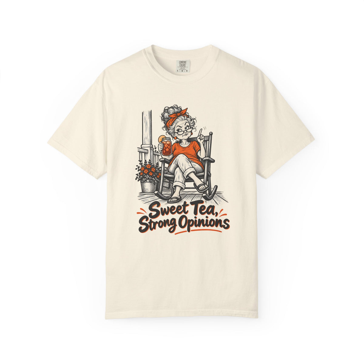 Sweet Tea, Strong Opinions T-Shirt – Ivory