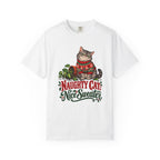 Naughty Cat, Nice Sweater T-Shirt – White