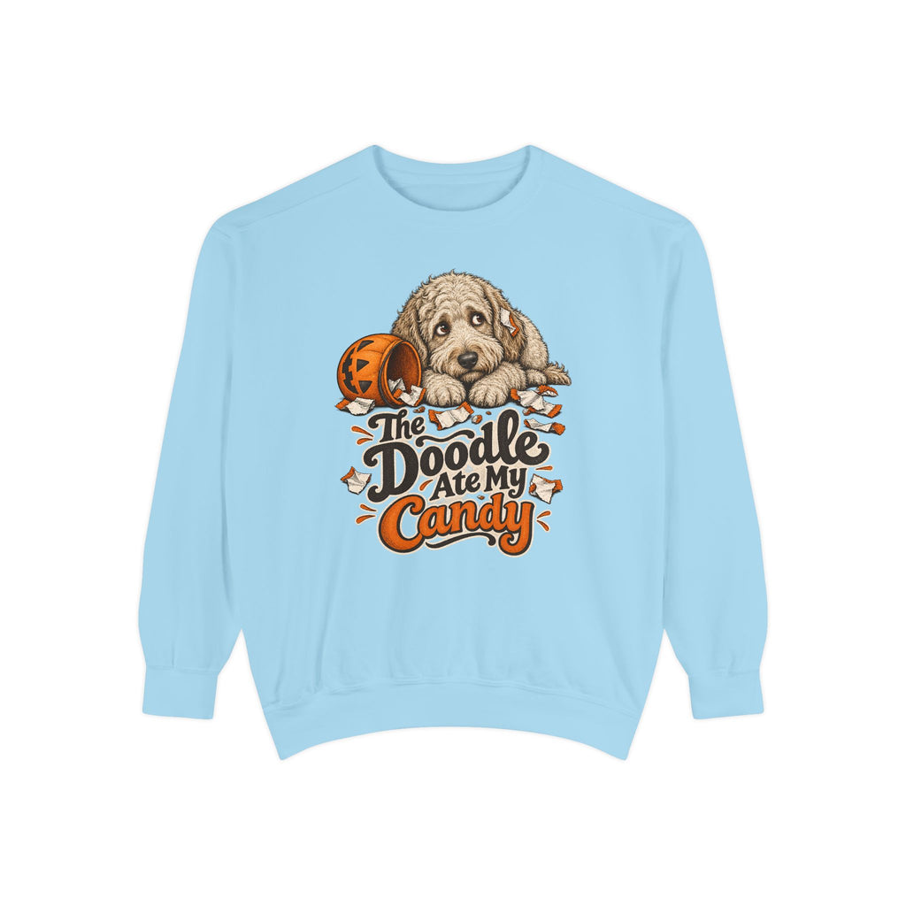 The Doodle Ate My Candy Sweatshirt – Chambray