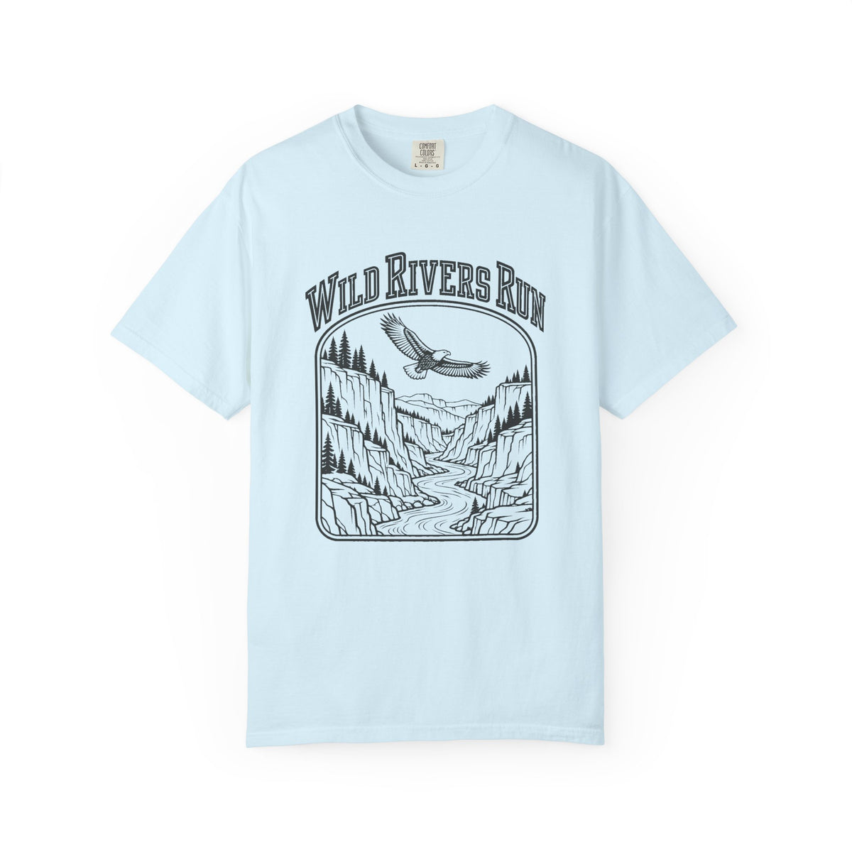 Wild Rivers Run T-Shirt – Chambray