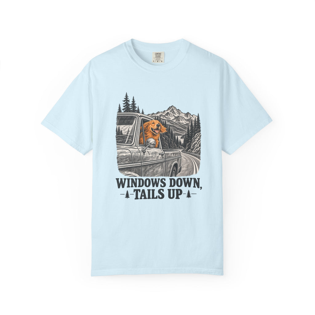 Windows Down, Tails Up T-Shirt – Chambray