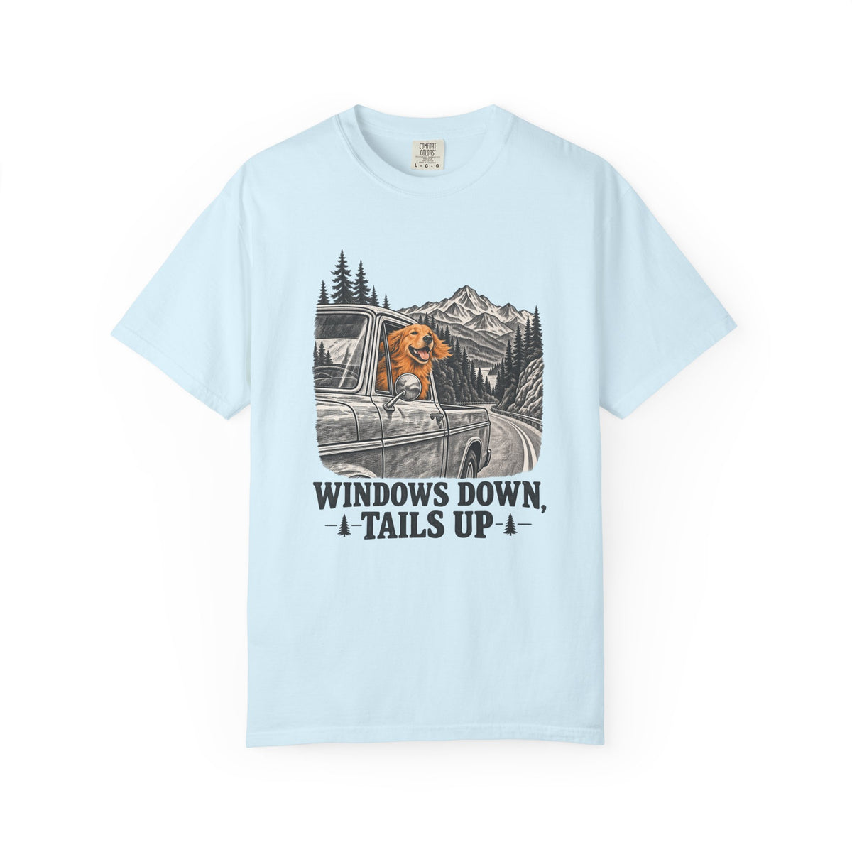 Windows Down, Tails Up T-Shirt – Chambray