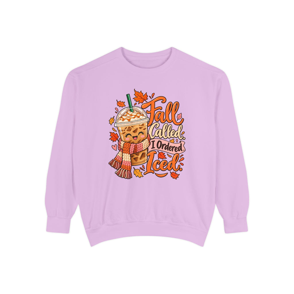 Fall Called. I Ordered Iced. Sweatshirt – Orchid