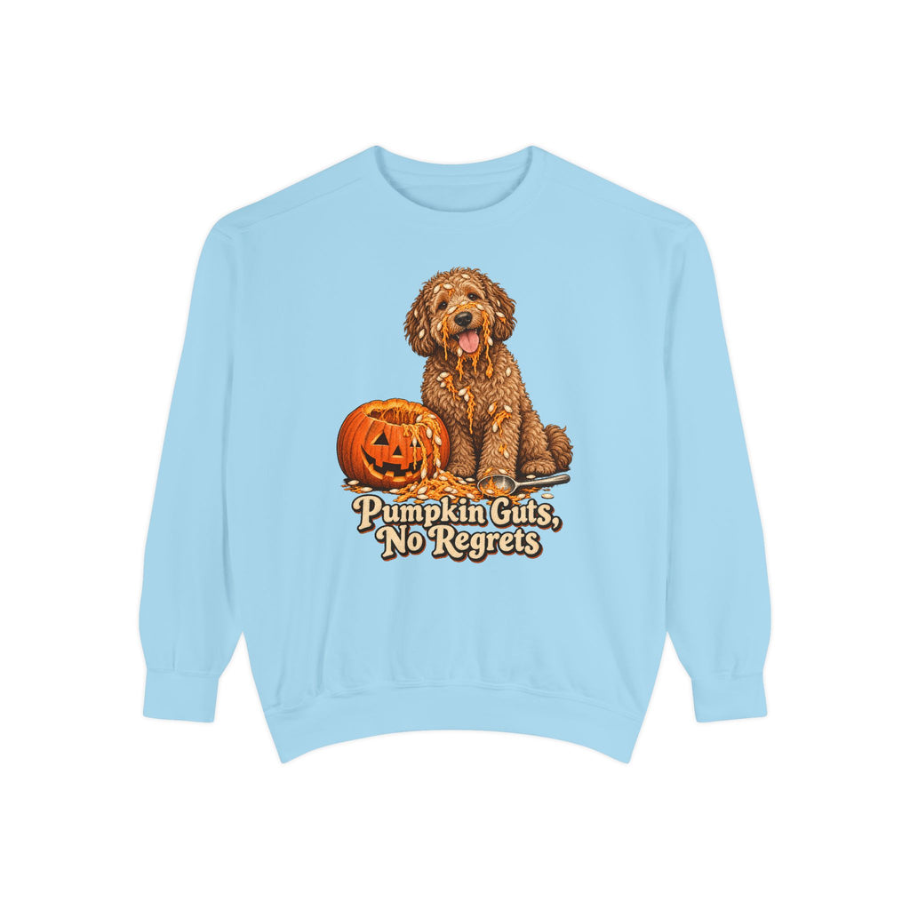 Pumpkin Guts, No Regrets Sweatshirt – Chambray