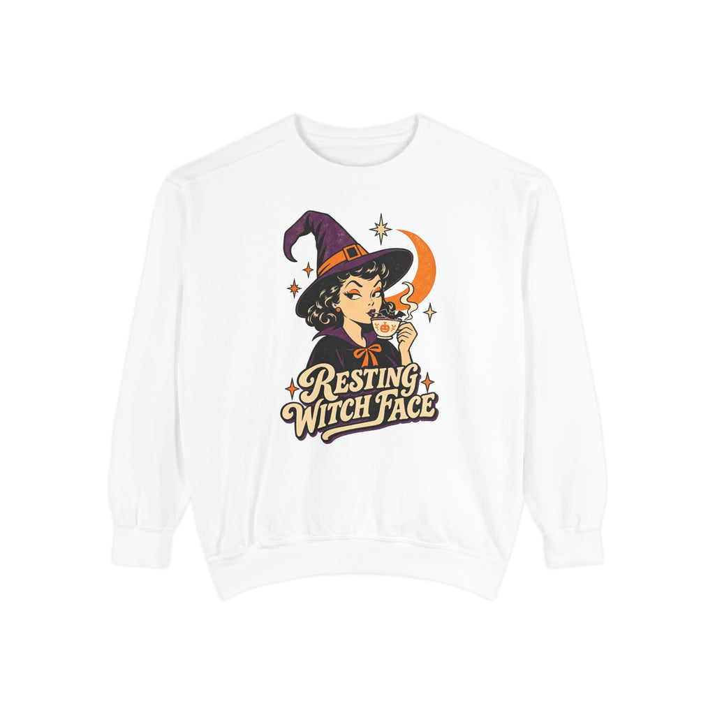 Resting Witch Face Sweatshirt – White