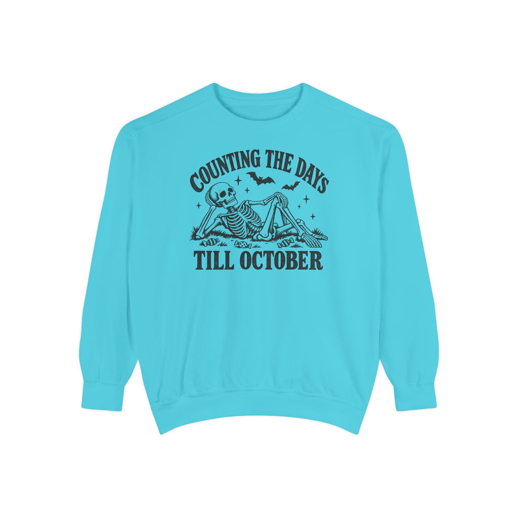 Counting the Days Till October Sweatshirt – front view