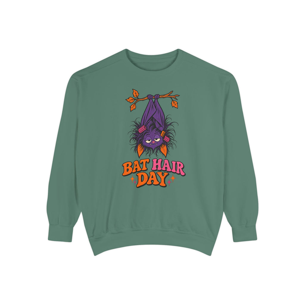 Bat Hair Day Sweatshirt – Light Green