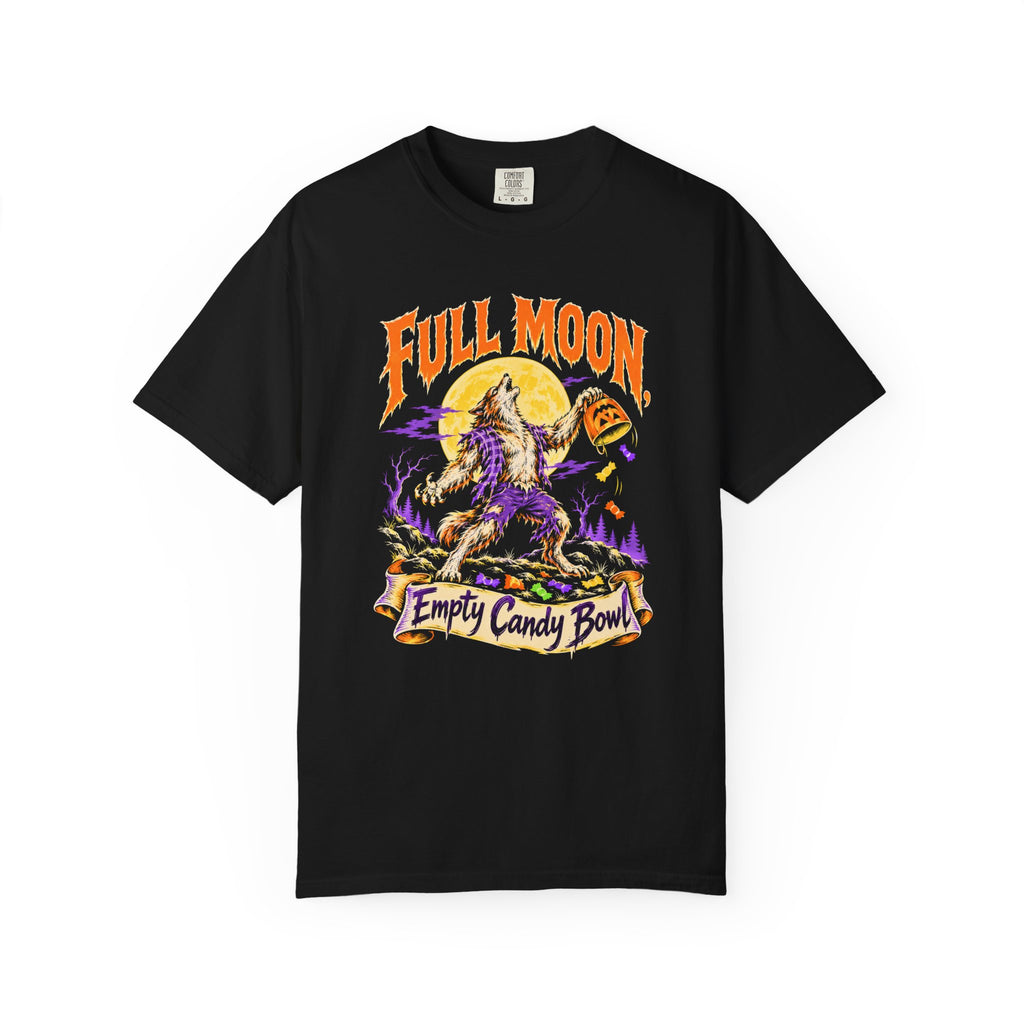 Full Moon, Empty Candy Bowl T-Shirt – Black