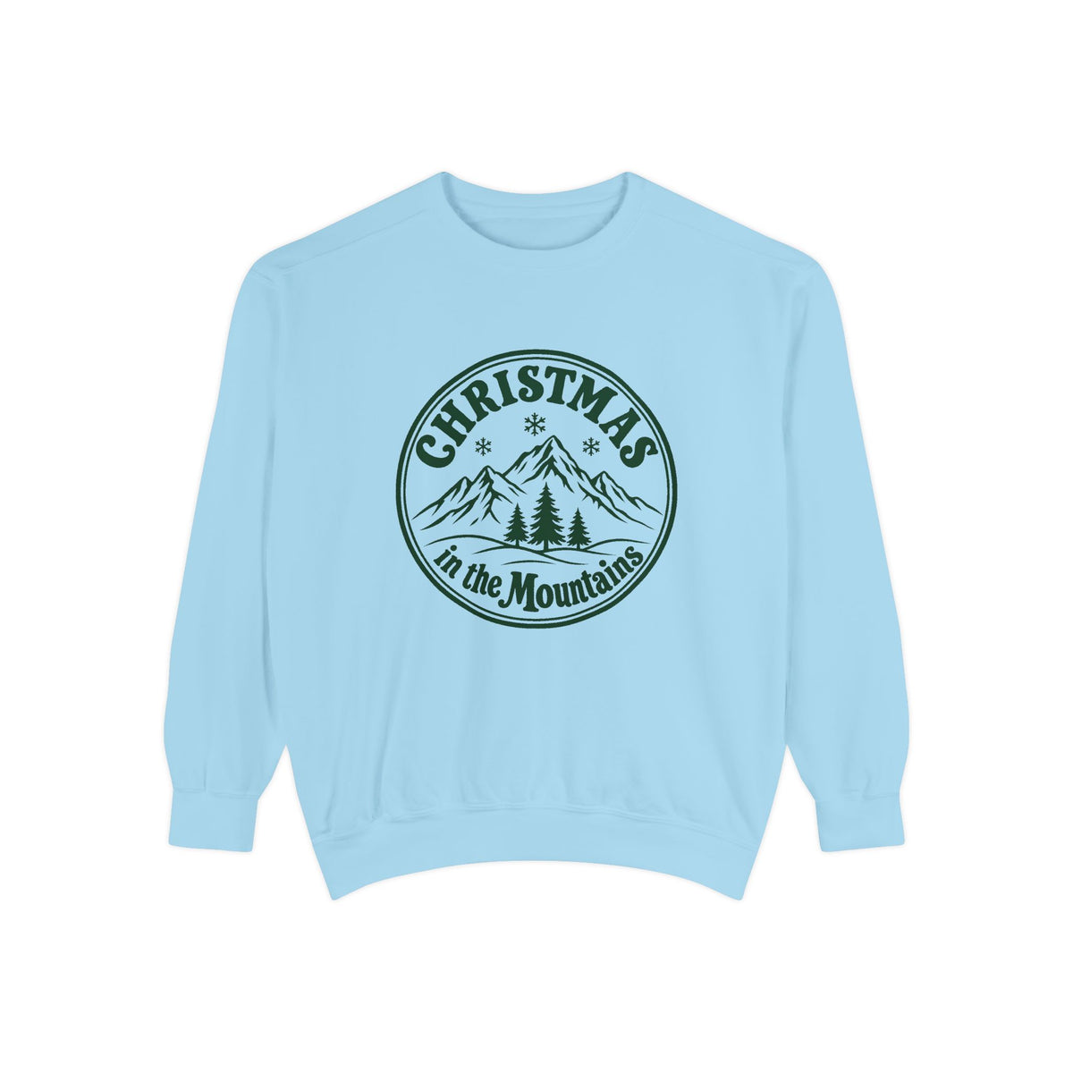 Christmas in the Mountains Sweatshirt – Chambray