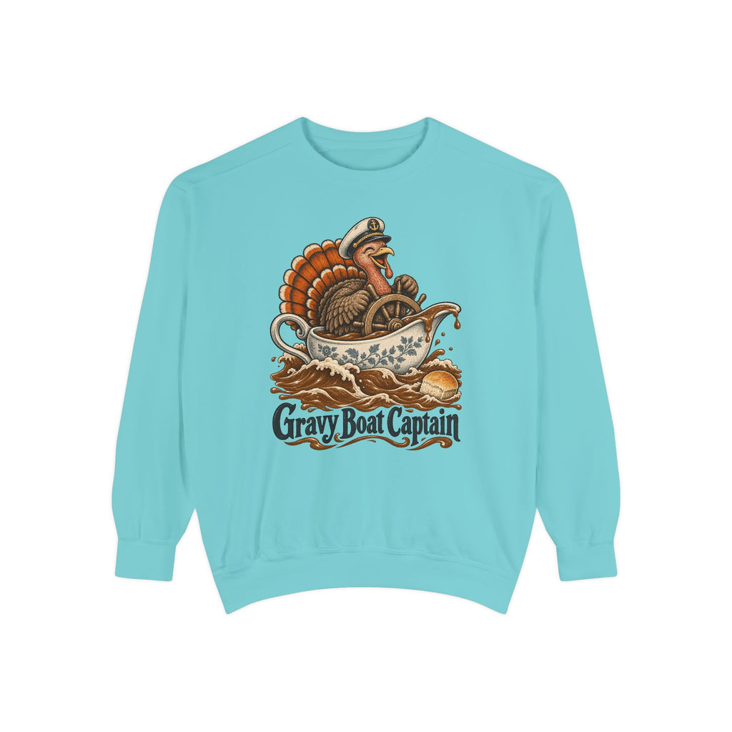 Gravy Boat Captain Sweatshirt – Chalky Mint