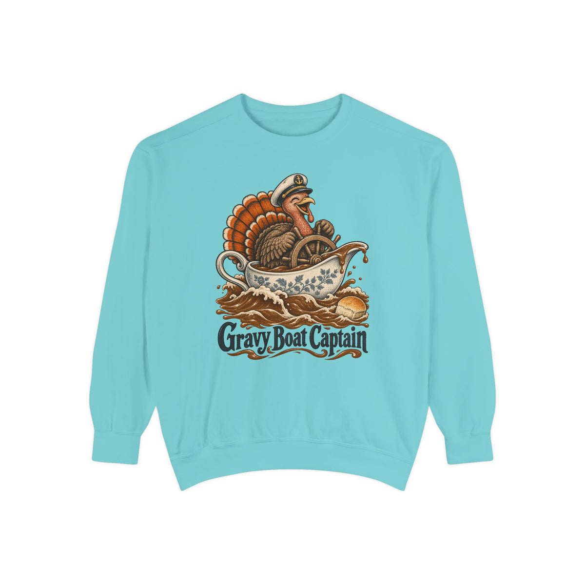 Gravy Boat Captain Sweatshirt – Chalky Mint