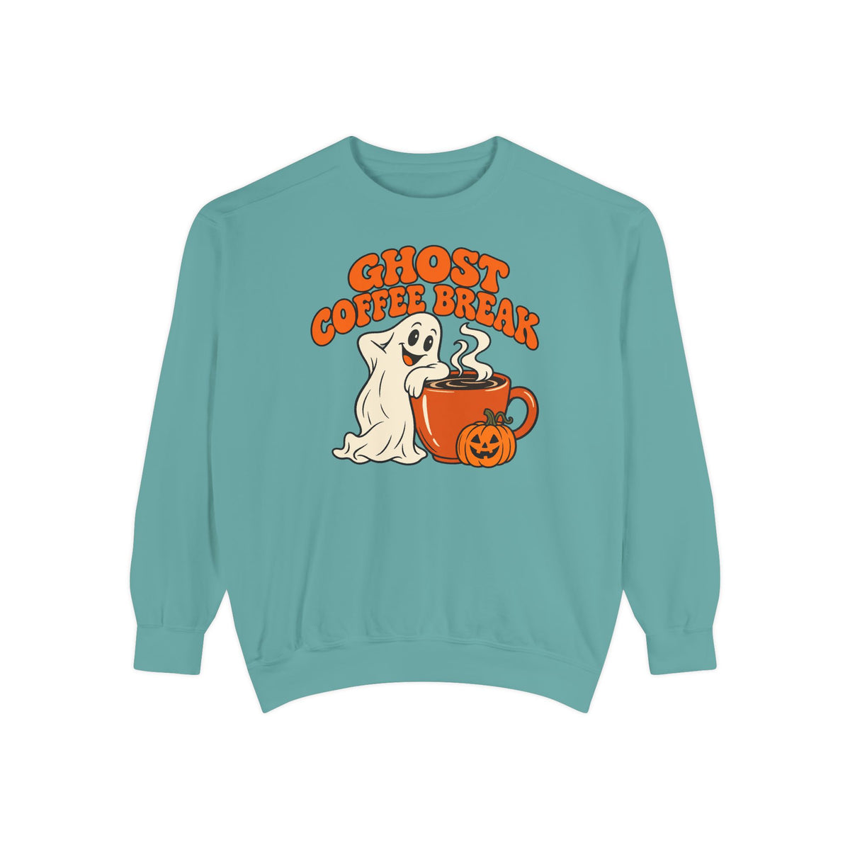 Ghost Coffee Break Sweatshirt – Seafoam