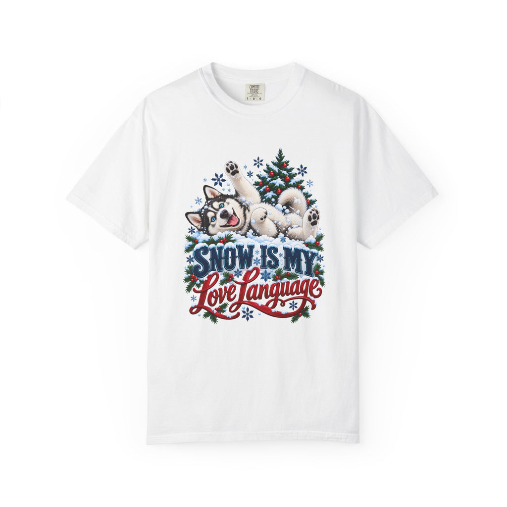 Snow Is My Love Language T-Shirt – White