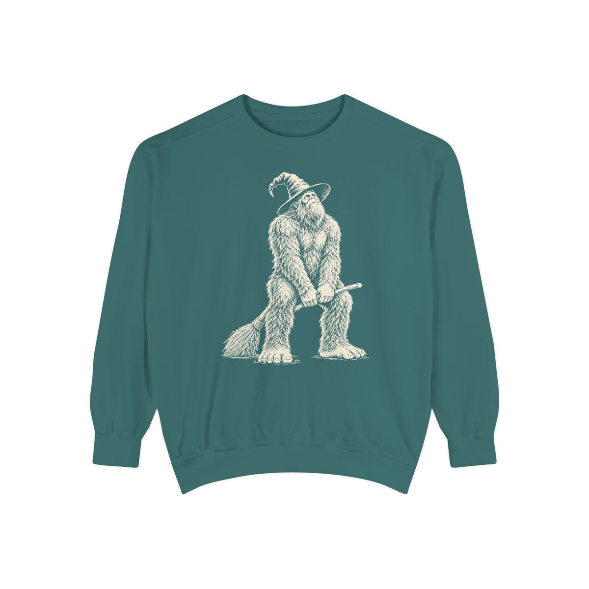 Bigfoot Witch Broom Sweatshirt