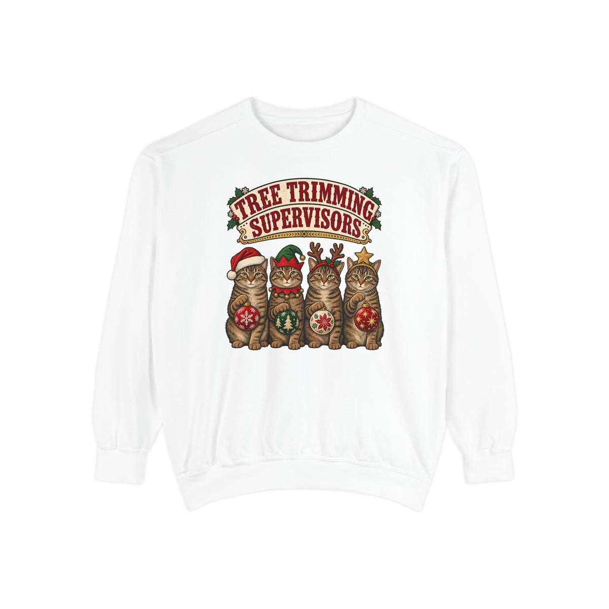 Tree Trimming Supervisors Sweatshirt – White