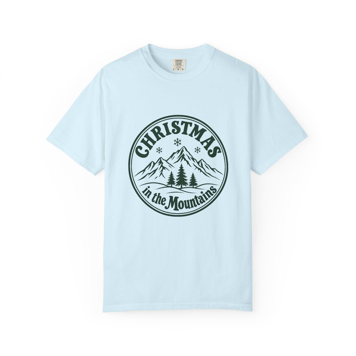 Christmas in the Mountains T-Shirt – Chambray