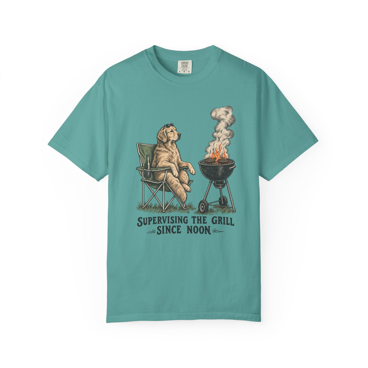 Supervising the Grill Since Noon T-Shirt – Seafoam